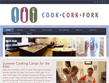Tablet Screenshot of cookcorkandfork.com